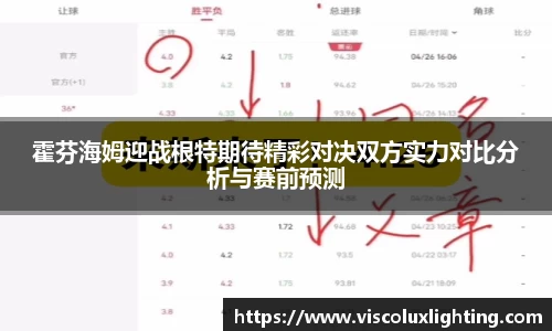霍芬海姆迎战根特期待精彩对决双方实力对比分析与赛前预测
